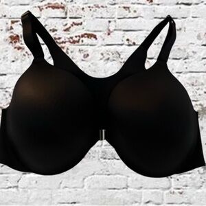 Soma Black Vanishing Back Full Coverage, Front Closure Bra, Sz 40DD.
